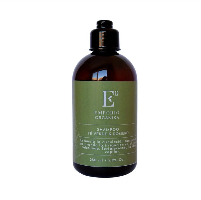 Shampoo Fortalecedor Romero té verde