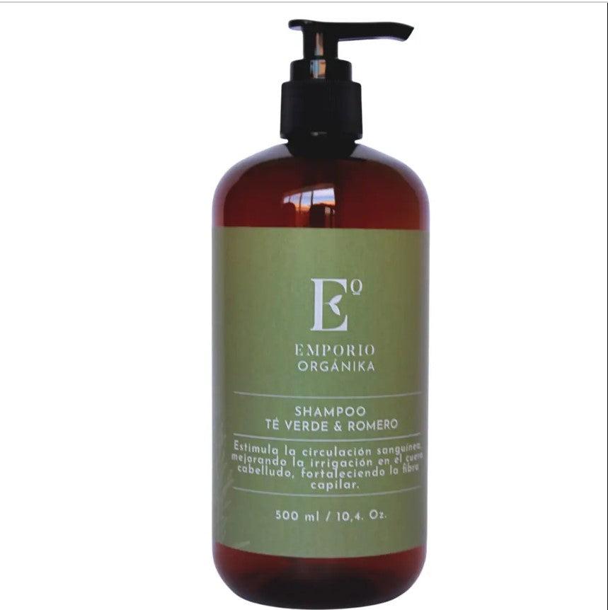 Shampoo Fortalecedor Romero y Té verde | Cabello normal 500 ml